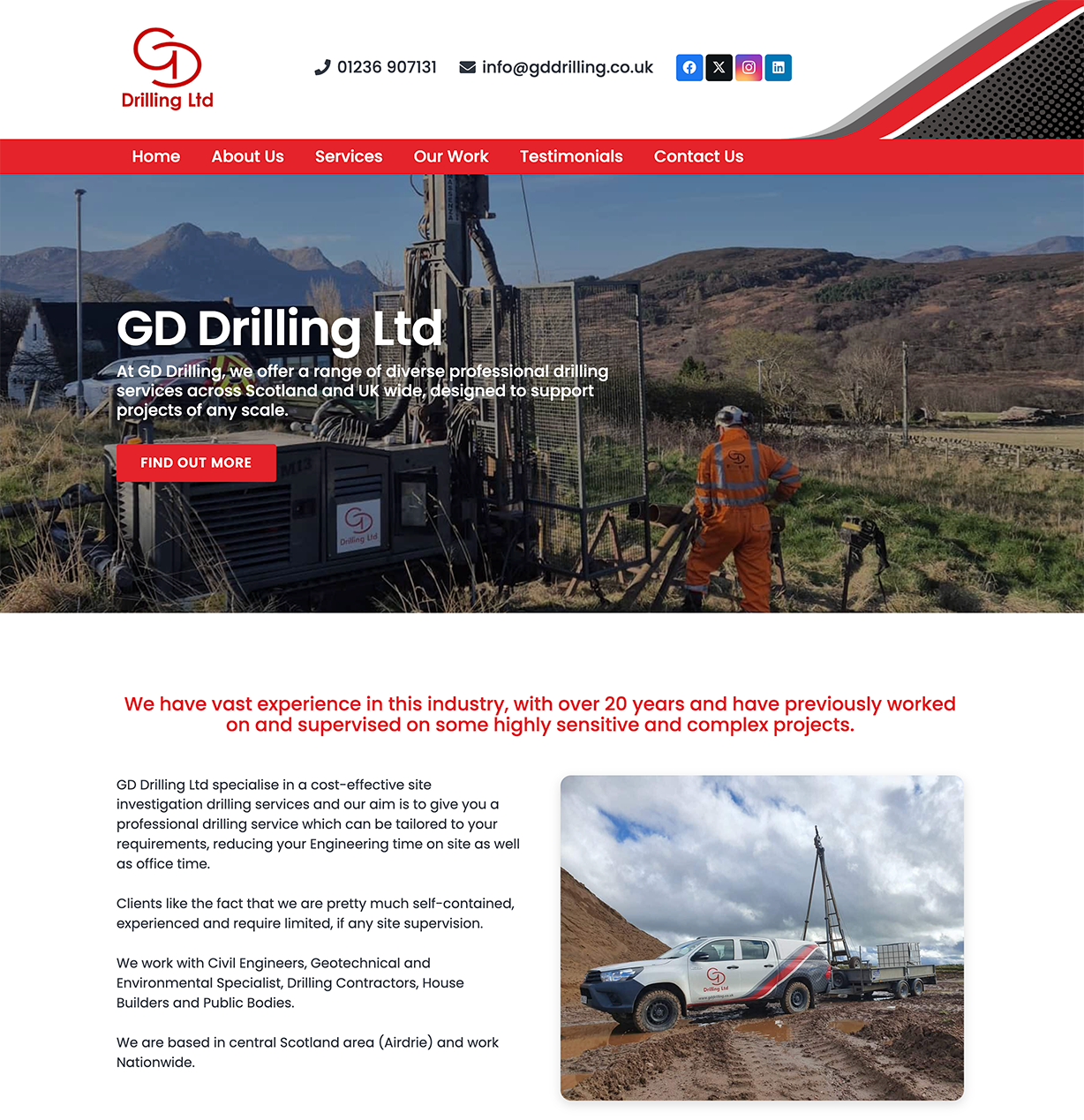 GD Drilling website